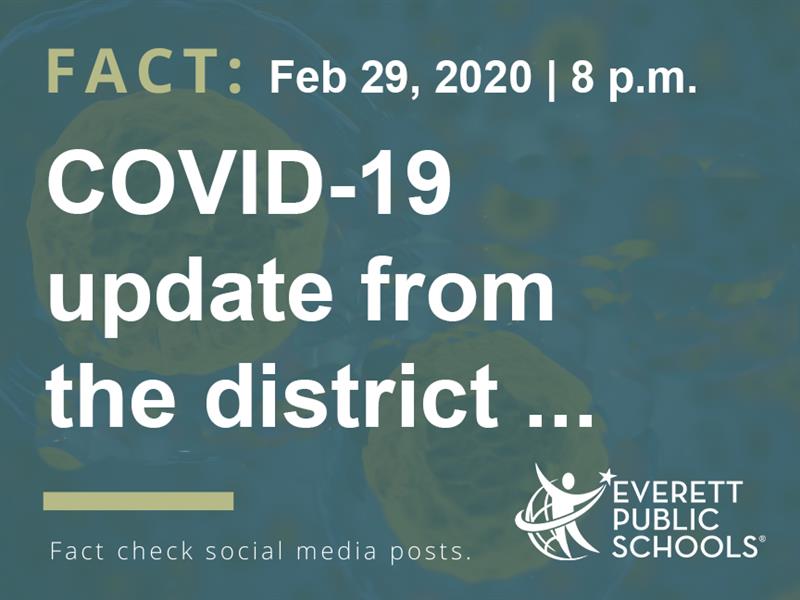 COVID-19 update from the district, Feb. 29 at 8 p.m. 